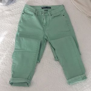 Mint skinny jeans